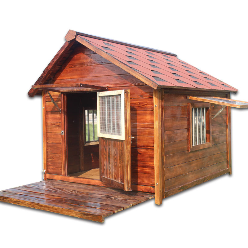 18mm Assemblable Carbonized wood dog house