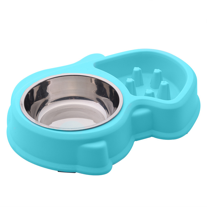150115005 Water and Slow feed bowl for small dog and cat